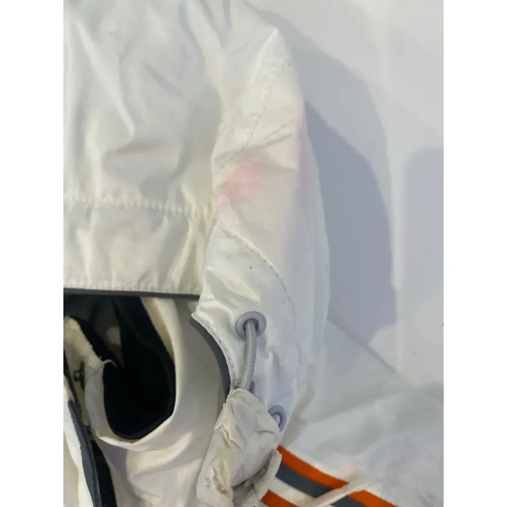 Rossignol Cream Gray Unisex Ski Jacket Sz Men’s Lg/Women’s XL Zipper Hood Warm
